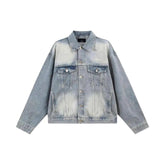 Chaqueta vaquera vintage de gran tamaño para mujer